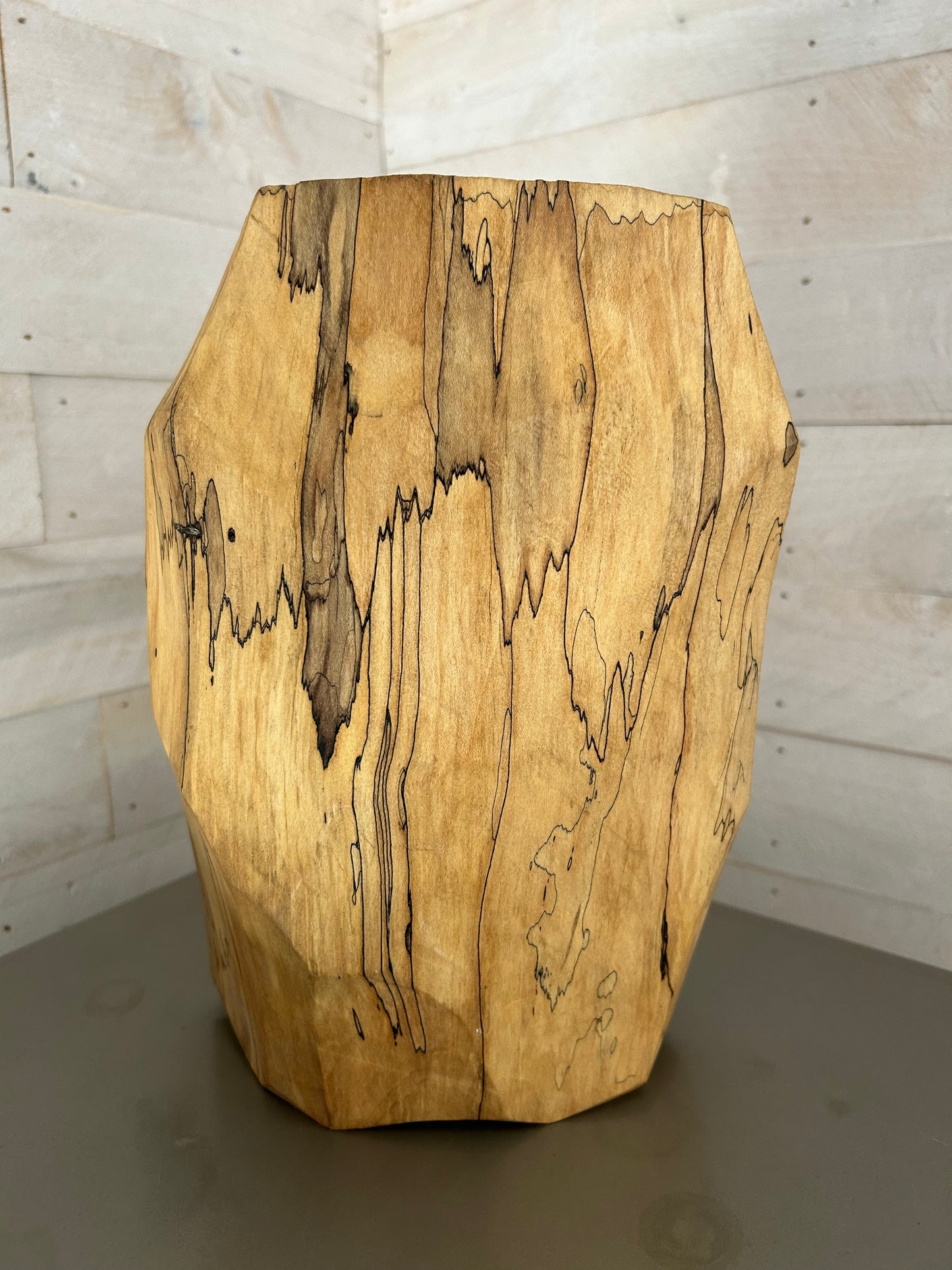 Hand-made Spalted Maple Wooden Vase